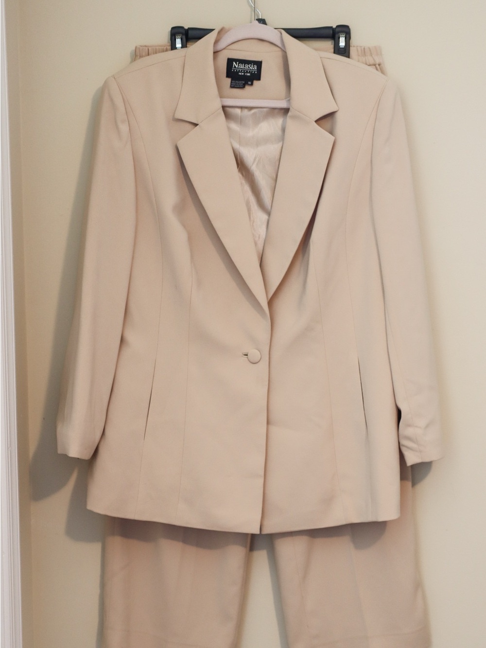 Vintage 90’s NATASIA Collection Women's Cream Blazer Jacket